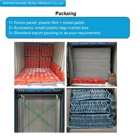 Panneau de clôture temporaire portable de sécurité, style australien, 2,1x2,4m, en acier galvanisé anti-corrosion, revêtement poudré