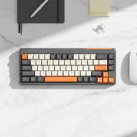 COOCAA CAK 61 Koneksi Tiga Mode 61-Key Mechanical Feel Plug-and-Play Keyboard dan Mouse Set untuk Komputer PC dan Laptop