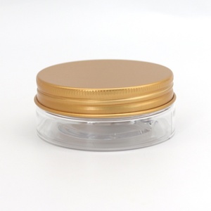 Bocaux de rangement en plastique PET transparents de 50 ml, 100 ml, 120 ml, 200 ml, 250 ml, 500 ml avec couvercle doré - Product Image 3