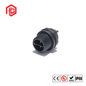 M16 kunci sekrup 2 + 3 Pin, konektor tahan air IP68 hibrida sinyal daya kontak tembaga UNTUK PCB/FPC dan sistem tenaga surya - Product Image 6