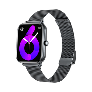 KM66 Unisex Smart <b>Watch</b> BT Call Aluminum Alloy Case Square TFT Display IP67 Waterproof Heart Rate & Sleep Monitor Sports Tracker - Product Image 2