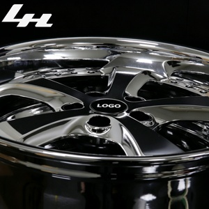 Cerchi in Lega Forgiati Personalizzati Retrò a Due Pezzi, 18-24 Pollici, Cromati, 5 Razze, Design Personalizzato con <span class=keywords><strong>Logo</strong></span>, Adatti per Auto di Alta Gamma - Product Image 4