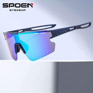 Cycling Glasses <b>Full</b> Rim Spherical Polycarbonate UV400 Anti <b>Slip</b> Men's Outdoor Sport Goggles - Product Image 5