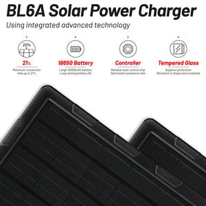 Bl6a Pro Typ-C-Solar ladegerät 5-W-Power-Mini-Solarpanel mit Akku 5000/6000/7500/10000mAh USB-C für Rückfahr kamera CCTV - Product Image 2