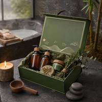 Boîte cadeau pliante magnétique de luxe personnalisée avec logo estampé or, emballage souvenir d'entreprise pour les fêtes, boîte en papier en gros