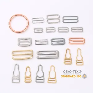 Oeko Chất Lượng Hợp Kim Điều Chỉnh Áo Ngực Nhẫn Thanh Trượt Dây Đeo Hooks O 8 9 Hình Dạng Áo Ngực Thanh Trượt, Áo Ngực Khóa