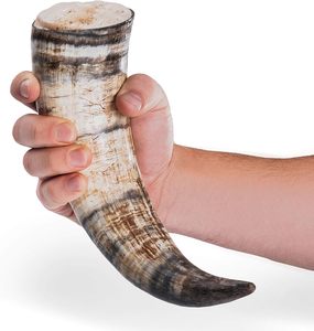 Handmade Viking <b>Drinking</b> Horn With <b>Stand</b> Natural Ox Horn Mug for Beer Wine Medieval Party Gift Item - Product Image 5