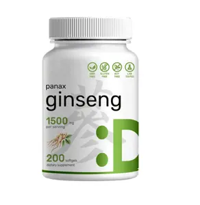 비타민 한국 레드 파낙스 인삼 뿌리 추출물 캡슐 면역 건강을 위해 Ginsenoides을 10% 표준화
