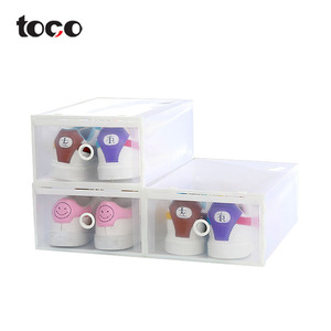 toco womens shoe boxes acrylic plastic clear drawer cabinet storage container foldable boxshoes