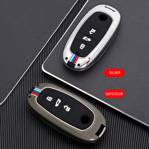 Étui de protection pour clé de voiture en alliage de zinc et gel de silice pour Volkswagen <span class=keywords><strong>2022</strong></span> TOUAREG, porte-clés VW, accessoires de sac - Product Image 6