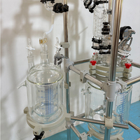 Marmite de Réaction Automatique à Double Enveloppe en Borosilicate Haute Performance Yangmai 20L, Hermétique et Anti-corrosion, pour Mélange de Solvants Chimiques en Laboratoire