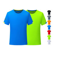 T-shirts sportifs à col rond effet rafraîchissant, séchage rapide, respirants en polyester, polos pour le travail en extérieur, OEM – Vente chaude