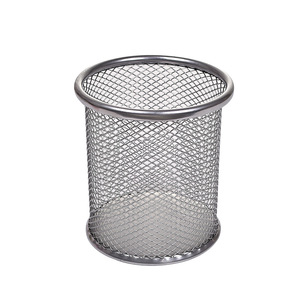 ที่ใส่ปากกาแบบตาข่ายโลหะทรงกลมสำหรับจัดเก็บบนโต๊ะทำงาน รุ่น AY251 - Product Image 5