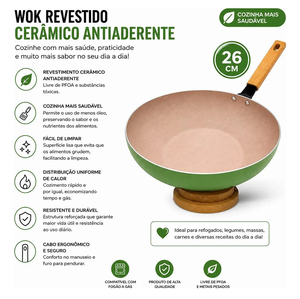 Sartén de aluminio en oferta, sartén para saltear con revestimiento antiadherente para estufas de gas e inducción. - Product Image 2