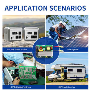 Cartes onduleur de puissance de crête 500W 1000 Watts <span class=keywords><strong>convertisseur</strong></span> de tension pour <span class=keywords><strong>camping</strong></span>-<span class=keywords><strong>car</strong></span> 12V 24V à 220V 230V pour divertissement en voiture - Product Image 6