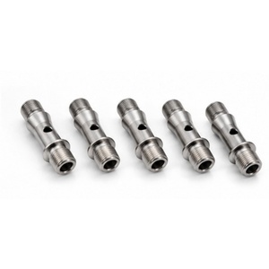 Adaptateur et connecteur de tuyau creux à double filetage en aluminium CNC de haute qualité pour lignes de fluides ou de gaz - Product Image 3