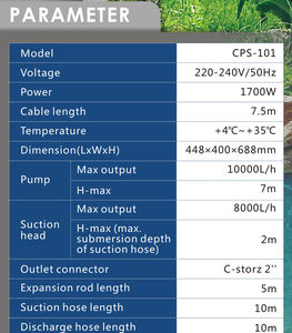 ชุดตัวกรองแบบพกพาเครื่องดูดน้ำสำหรับสปาสระน้ำเครื่องทำความสะอาดใบสาหร่าย - Product Image 6