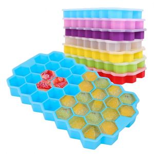 Moule à glaçons en silicone durable sans BPA, personnalisable, facile à démouler, avec couvercle, pour la fabrication de glaces et outils de crème glacée - Vente en gros - Product Image 1