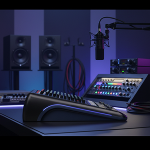 Console di Mixaggio Digitale Professionale a 32 Canali UT32 con Display Retroilluminato, Ingresso/Uscita MIDI, Struttura in Metallo <span class=keywords><strong>per</strong></span> Eventi all'Aperto e Palcoscenici - Product Image 2