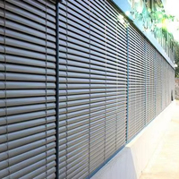Stores de fenêtre horizontaux européens en alliage d'aluminium à persiennes, stores d'ombrage d'été, volets pare-soleil, écran de protection pour fenêtre