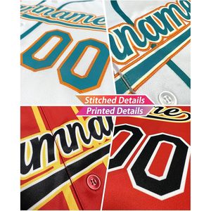 เสื้อเบสบอลแบบกำหนดเอง แขนสั้น แบบติดกระดุม สำหรับผู้ใหญ่ ระบายอากาศได้ดี พิมพ์ลายชื่อทีม 00 - Product Image 3