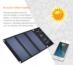Chargeur solaire portable pliable 60W 80W avec batterie externe pour camping, téléphone portable, ordinateur portable - Product Image 4
