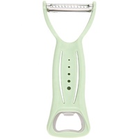 Multifunctionele 4-in-1 schilmes, snijder, flesopener en kruidenstripper, julienne groenteschiller, aardappelschiller