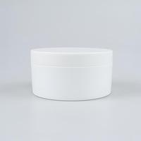 Pot en plastique translucide vert et blanc de 300g, grande capacité, à large ouverture, pour masque facial à l'aloe vera, 250g, 250ml, 8oz, avec couvercles
