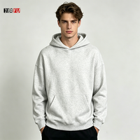Nuevas Sudaderas con Capucha para Hombre 2026, Lisas, de Felpa Francesa, Extra Grandes, Ecológicas, Transpirables, de Algodón Grueso, Sudaderas Cortas para Hombre