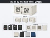 Boîtier d'ordinateur industriel mural personnalisé, compact, ventilé, avec interrupteur d'alimentation USB frontal