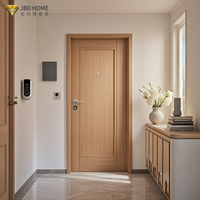 Portes intérieures modernes en bois massif étanches pour villas, chambres et hôtels – Finition naturelle, lignes épurées, tailles personnalisées, garantie 5 ans