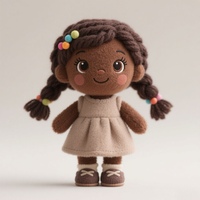 OEM/ODM poupées de chiffon afro-américaines personnalisées poupée en peluche noire personnalisée poupée africaine poupées afro-américaines peluches en gros