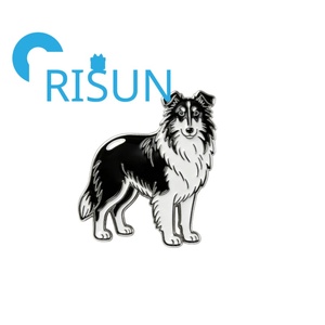 Épingles en émail personnalisées en métal en gros, Border Collie, <span class=keywords><strong>Sheltie</strong></span>, Berger écossais, badge, cadeaux pour les amoureux des chiens, épingles à revers en émail, broches - Product Image 3