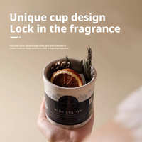 Boîte cadeau d'aromathérapie en pierre de cristal parfumée avec logo personnalisé, sans flamme, sans fumée, coupelle de cire, parfum d'intérieur 15 à 30 jours