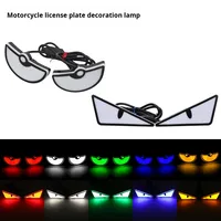 Feux de plaque d'immatriculation arrière universels à LED 12V pour moto, design triangle yeux de démon, 1 lentille, marque OEM, garantie 12 mois