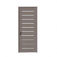 Porte intérieure en bois-plastique WPC pour hôtel, immeuble de bureaux, coupe-feu, moderne, minimaliste, pour salon