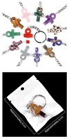 Porte-clés Croix Ankh en Améthyste Naturelle, Symbole de Vie de l'Égypte Ancienne, Pendentif en Pierre, Décoration Murale DIY