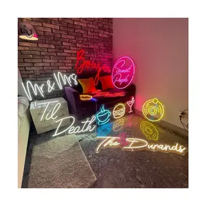 Winbo Letters Neon Sign Custom Art Night Light For Party Kids Bedroom Bar Pub Club Christmas Decor Neon