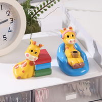 Ensemble de figurines de girafe en résine ROOGO mignonnes, plusieurs poses, décoration de bureau, ornement pour la maison, décoration de table