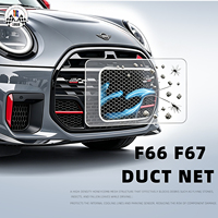 Grille de protection latérale JCW pour pare-chocs MINI Cooper F65 F66 F67, en ABS, à clipser, adhésive, rouge brillant et noir