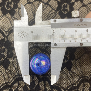 Diy 20mm AB <strong>Magic</strong> Blue Color Crack <strong>Beads</strong> for Jewelry Making Round Acrylic Crackle Bubblegum <strong>Beads</strong> for Bracelet Necklace Pens - Product Image 5