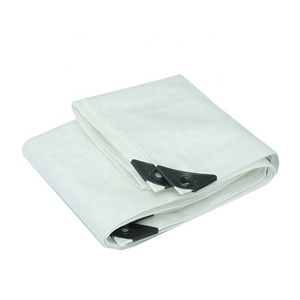 Triệu 6*8 Trắng PE bạt hai mặt không thấm nước 100gsm PE <span class=keywords><strong>PP</strong></span> Nhựa bạt PE tấm vải che xe - Product Image 6