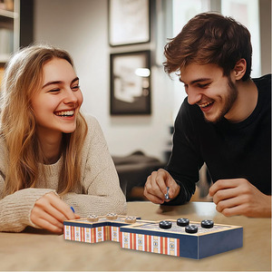 Jeux de société de stratégie Plateau magnifiquement conçu avec tiroirs de rangement Plateau de jeu Royal Dx Jeu royal en bois de <span class=keywords><strong>UR</strong></span> - Product Image 5
