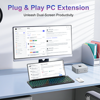 Nuevo Monitor de Teclado de 13 Pulgadas, 100 Teclas, Pantalla Táctil de 10 Puntos, Gama de Color SRGB del 99%, Plegable 180°, Conexión USB con un Solo Cable
