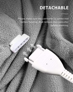 Couverture chauffante <span class=keywords><strong>électrique</strong></span> PTC lavable OEM avec contrôle de température réglable et arrêt automatique pour <span class=keywords><strong>literie</strong></span> d'hiver - Product Image 3