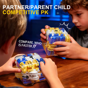 LEZA BABY <span class=keywords><strong>Cube</strong></span> <span class=keywords><strong>magique</strong></span> labyrinthe 3D avec boule d'acier roulant Jeux éducatifs Jouet pour enfants Nouveauté Track Ball Jouets éducatifs - Product Image 5