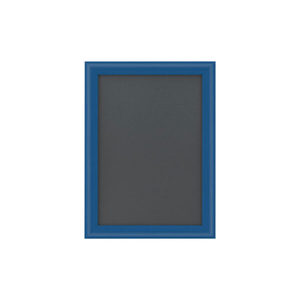 Cornice pieghevole in alluminio DIN A4, profilo da 25 mm, blu RAL 5005, a squadra - Product Image 1