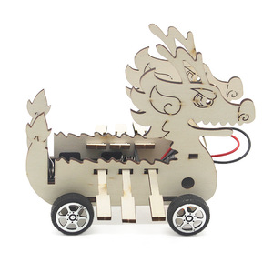 Kit de bricolaje de coche dragón de madera, juguete educativo de ciencia para niños de 7 a 9 años, ensamblaje manual, kit de construcción de modelos con forma de animal - Product Image 4