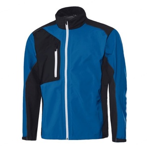 Chaqueta de Golf Impermeable para Hombre, 100% Poliéster Elástico, con Cordón Ajustable en el Bajo, Bolsillo en el Pecho, Ligera, con Cierre Completo - Product Image 4