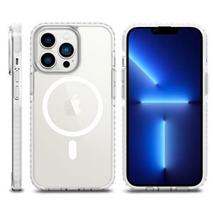 Étui de téléphone magnétique transparent antichoc en Tpu pour étui magnétique pour <span class=keywords><strong>Iphone</strong></span> 12/<span class=keywords><strong>13</strong></span>/14 Pro Mini Max - Product Image 1